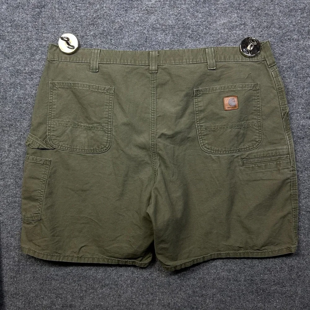 Carhartt B144 ARG Carpenter Shorts Men's Olive Green Original fit Workwear - 42